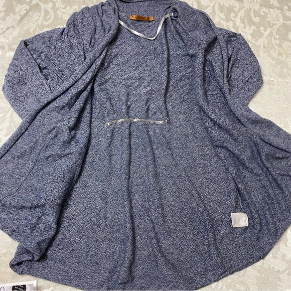 BELLDINI Woman open front Cardigan knitted Blue grey size L - Picture 4 of 6